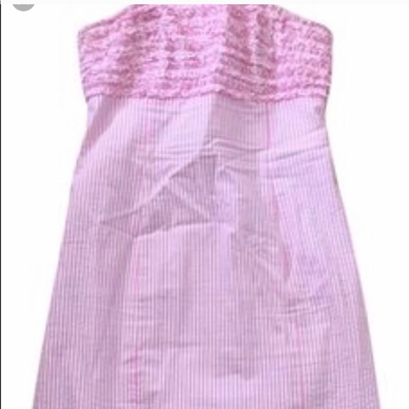 Strapless Lilly Pulltizer Ruffle Dress Size 2 - Picture 4 of 4